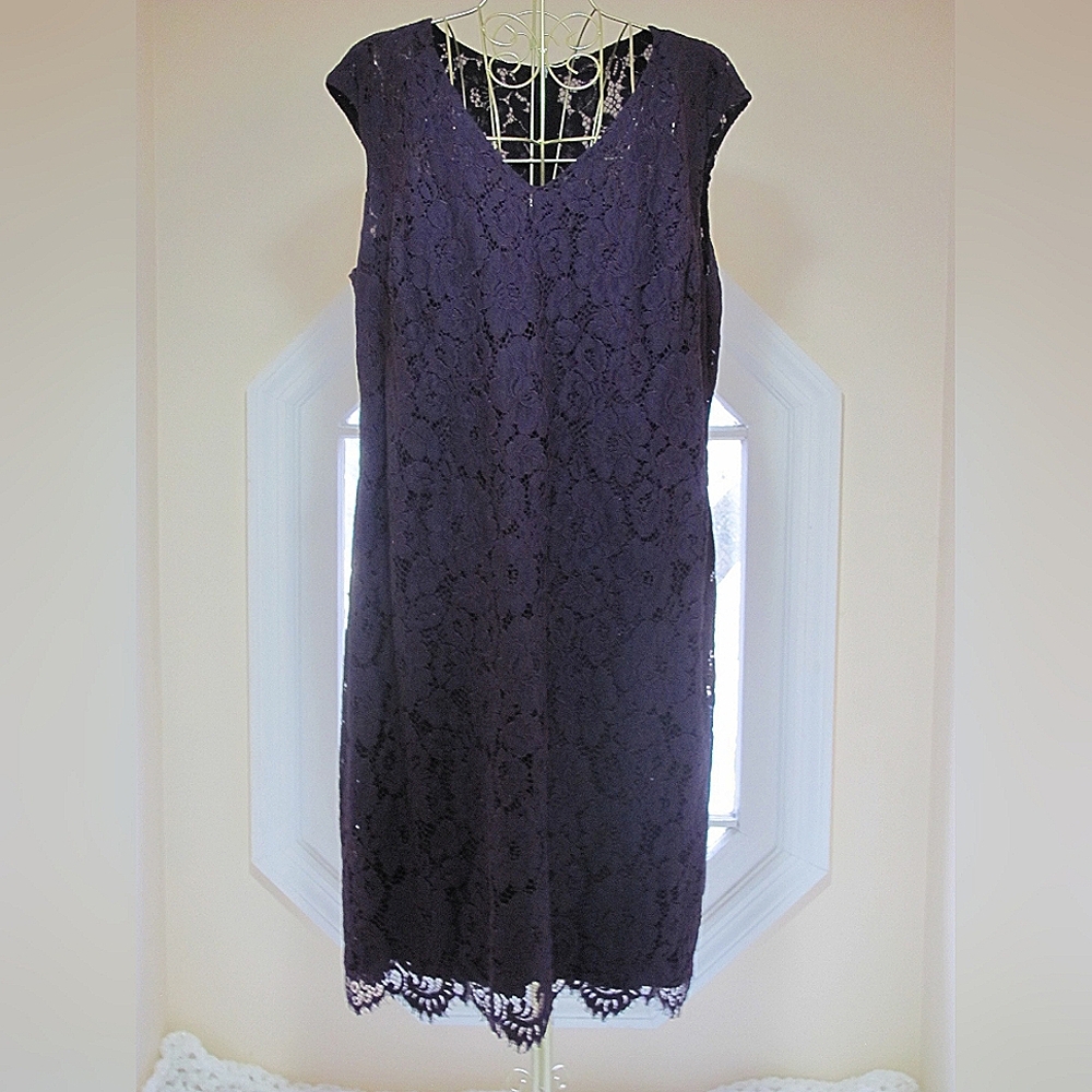 Ralph Lauren 16W Purple Dress